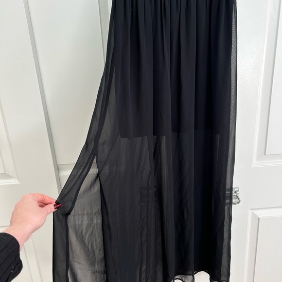 Lauren Conrad Black Lace Maxi Dress - Size 6 - Picture 6 of 6